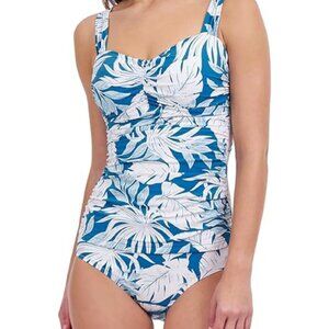 Profile by Gottex Malaya Sweetheart Underwire D-Cup Wide Strap One Piece 34D NWT